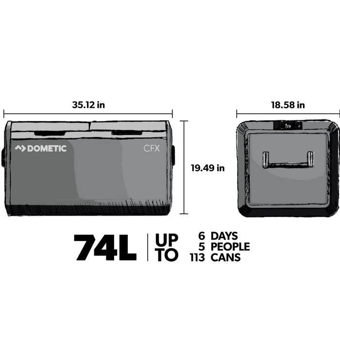 Dometic CFX3 75DZ Electric Cooler 75L