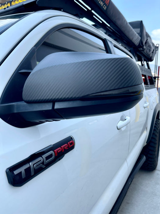 Carbon Fiber Mirror Caps For Tacoma (2016-2023)