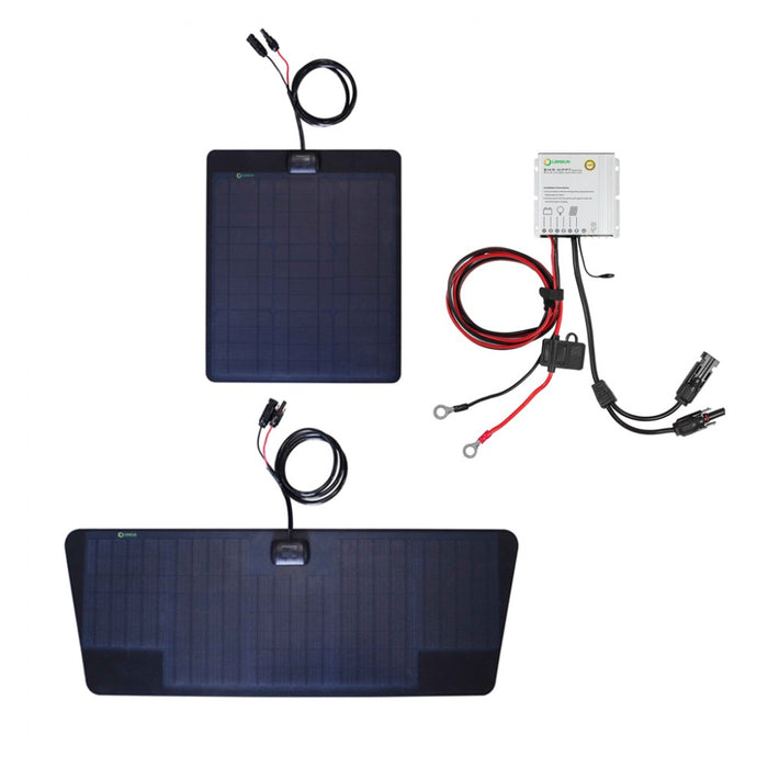 Lensun 60W 12V Hood Solar Panel - Hood Scoop For Tacoma (2005-2015)