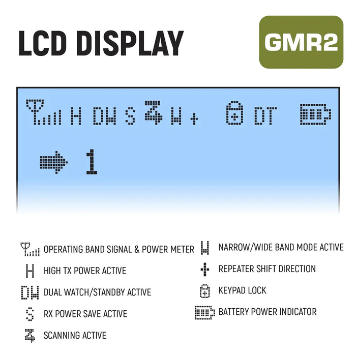 Rugged GMR2 Handheld GMRS/FRS Radio