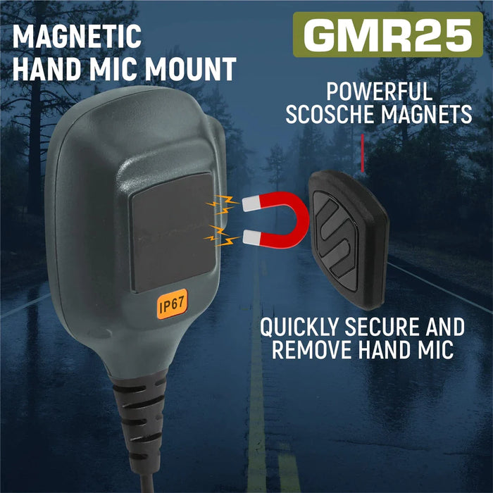 Rugged GMR25 Waterproof GMRS Band Mobile Radio w/ Antenna