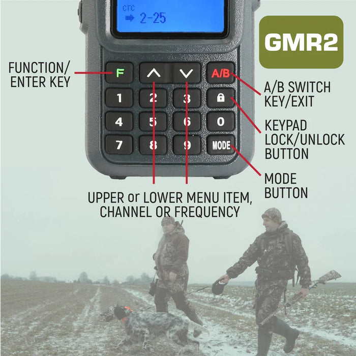 Rugged GMR2 GMRS/FRS Band Radio w/ Handheld Mic
