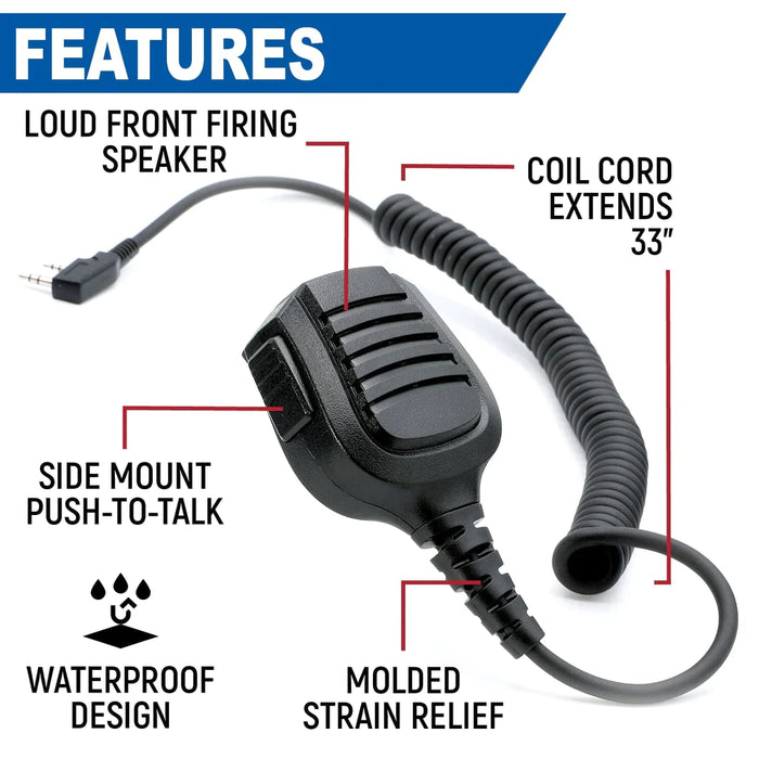 Rugged GMR2 GMRS/FRS Band Radio w/ Handheld Mic