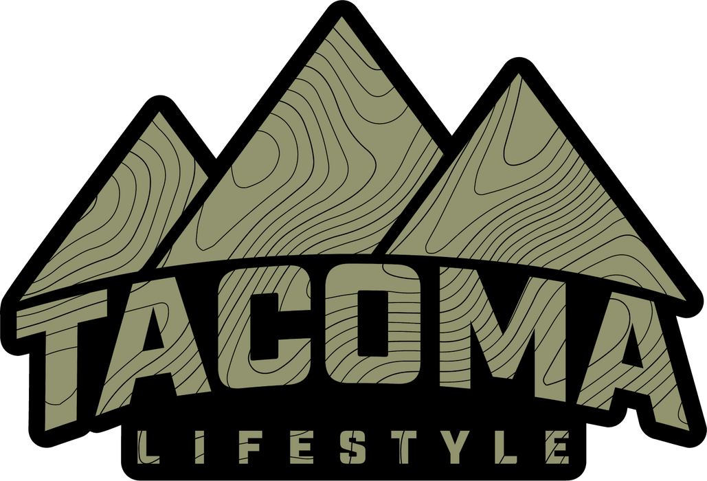 Tacoma Lifestyle Green Topograph Sticker