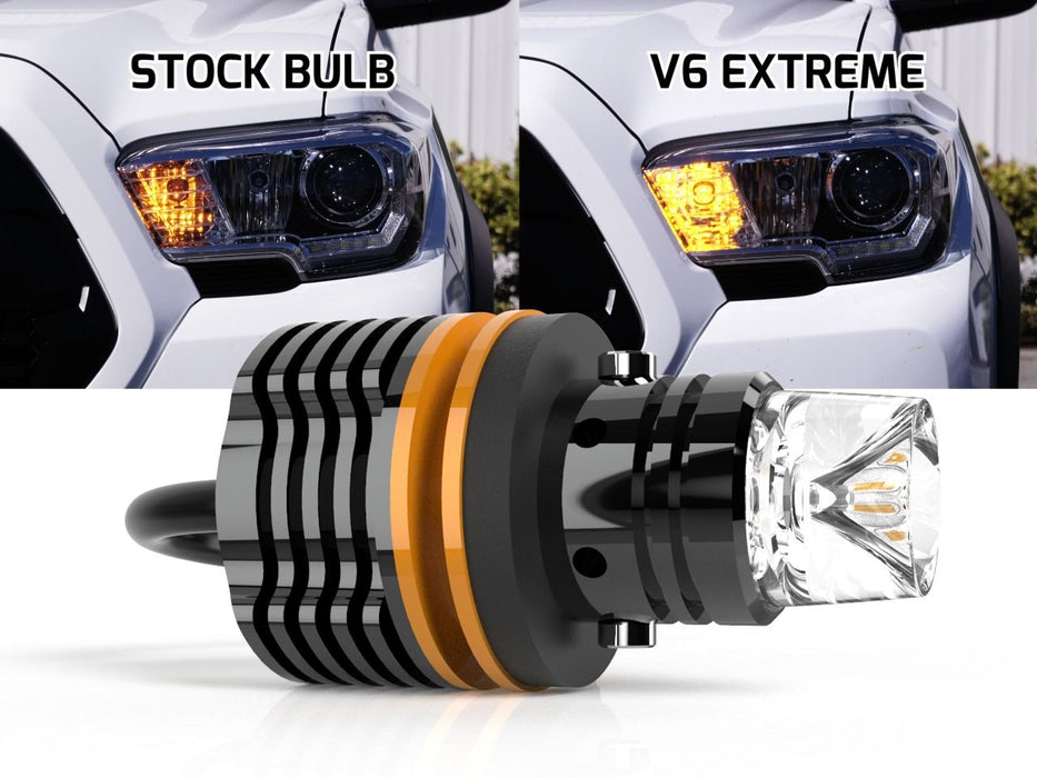 VLEDS V6 Extreme Amber Turn Signals + Hyperflash Fix For Tacoma (2016-2023)